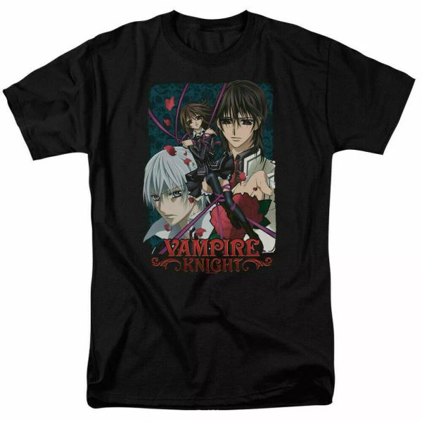 

vampire knight lovers t shirt mens licensed cartoon merchandise black, White;black