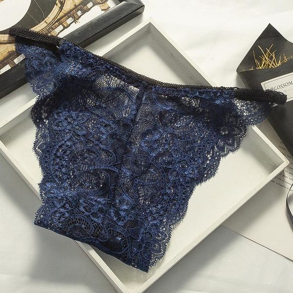 

women's panties 5pc soft breathable women panty low-rise knickers hollow briefs ultra thin hipster thong lace lady summer underwear, Black;pink