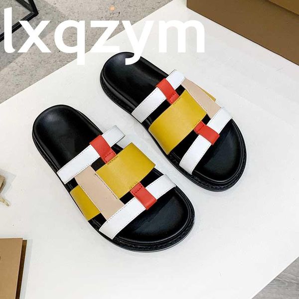 

slippers brand platform women slip on peep toe beach sandals casual outdoor flat shoes comfortable sandalias 2021, Black