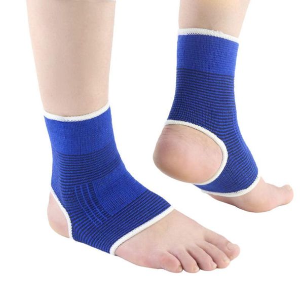 

ankle support 1 pair of knitting protector socks gym running protection foot bandage elastic brace guard sport fitness suppo, Blue;black