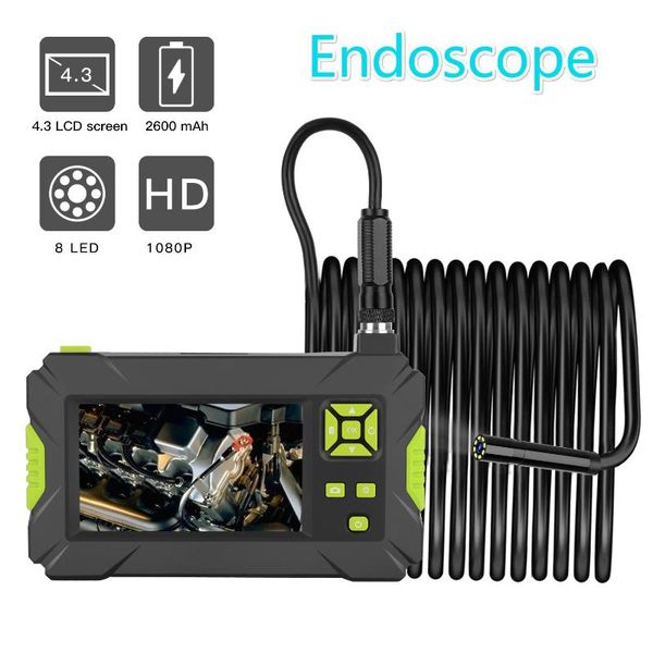 

8mm 2m cable p30 industrial hd 4.3inch 1080p dispaly screen 8pcs adjustable leds lights ip cameras