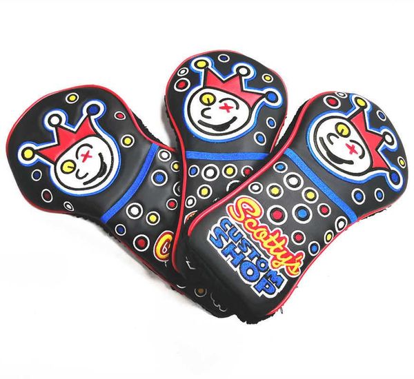 

club heads jack clown sc cap cover 1 3 5 small drumstick golf protective putter
