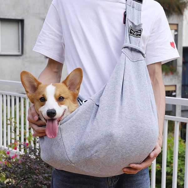

dog car seat covers handmade pet carrier outdoor travel handbag canvas single shoulder bag sling comfort tote breathable