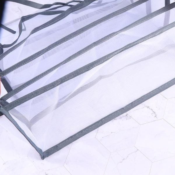 

set of 3pcs nylon underwear storage box compartments case flexible organizer multi-purpose grids sto drawers