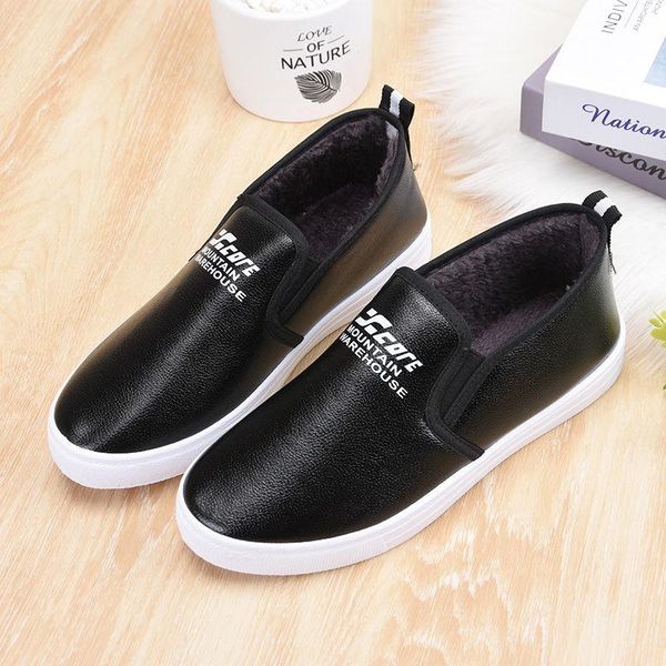

boots 2021 classic suede women winter sneakers warm fur plush insole ankle shoes lace-up woman n562, Black