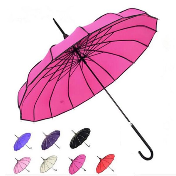 Vintage pagoda guarda-chuva nupcial festa de casamento sol chuva uv protetora de longa mão-departada guarda-chuva de parasol 50 pcs