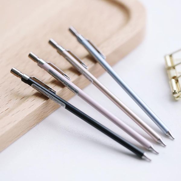 

0.5 metal mechanical pencil stationery creative press automatic pens for student writing drawing office school supply pencils