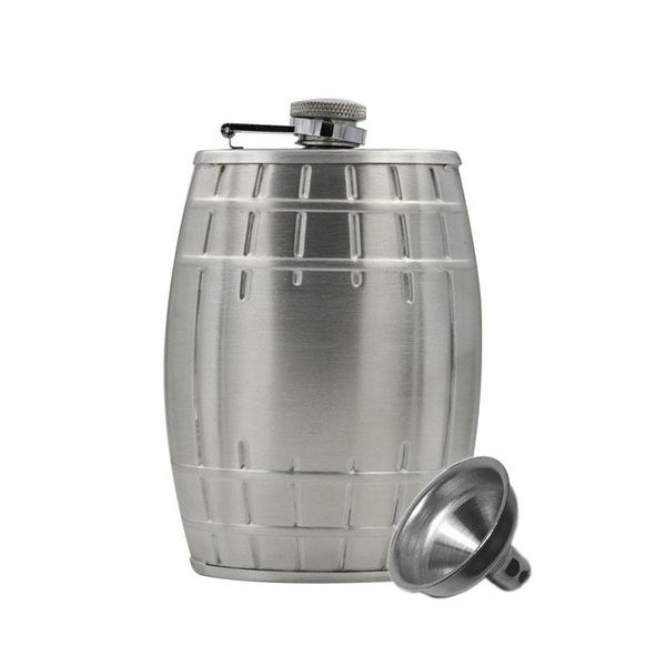 

hip flasks 6oz 304 stainless steel wedding party bar drink bottle creative flask whisky alcohol drinkware with funnel