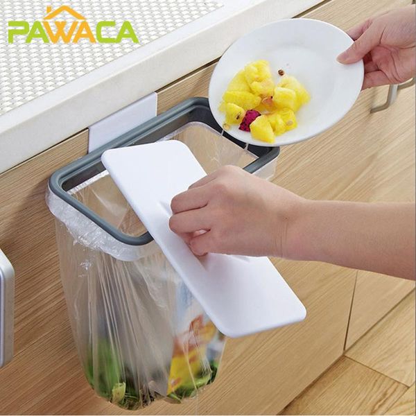

waste bins cupboard door back hanging trash rack storage garbage rubbish bag holder hanger kitchen cabinet bin
