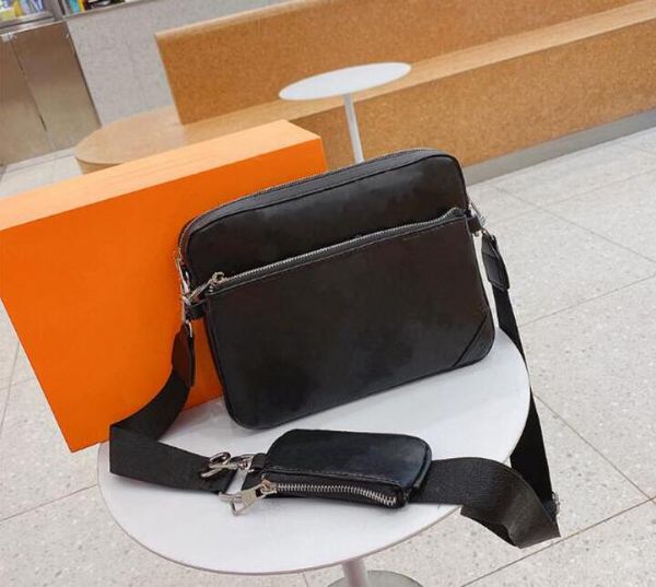 

designer bag 3pcs/set trio shoulder bags old famous print shoulder and fashion crossbody designers men flower messenger handbags