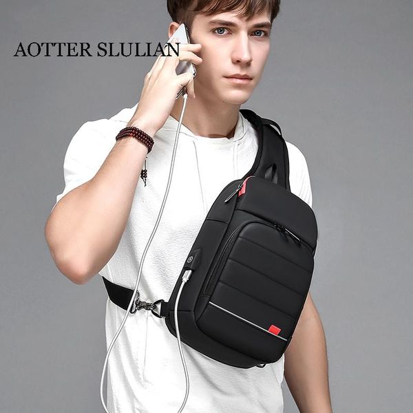 

shoulder bags business male crossbody usb charging anti-theft designer fashion messenger student travel sling short trip packs waist