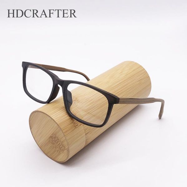 

fashion sunglasses frames hdcrafter wood vintage square glasses 2021 men women prescription eyeglasses retro optical frame spectacles oculos, Black