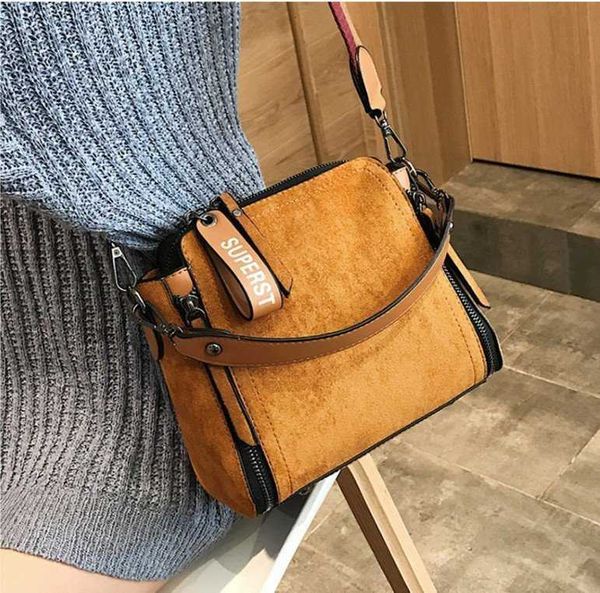 

hbp non-brand women's small fashion autumn korean frosted bucket width messenger bag chic sport.0018