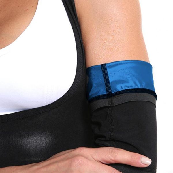 

elbow & knee pads black arm sweat suit soft spandex heat-absorbing and sultry effect sweaty body shaping cover female trimmer, Black;gray
