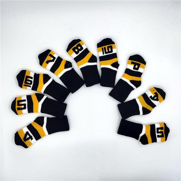 

[3 colors] sock shape golf irons headcovers knit woolen iron covers #4-9pas complete set 9pcs/lot of clubs