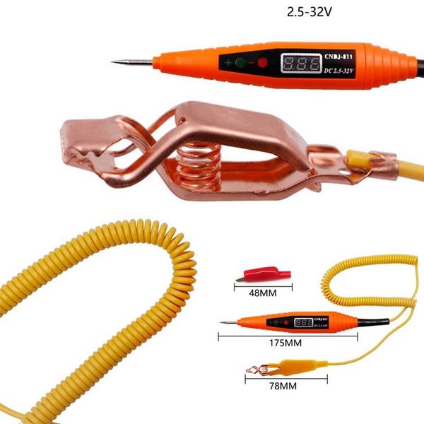 

diagnostic tools c 2.5 32v spring line car digital lcd electric voltage tester pen probe detector for motorcycle automotive testing