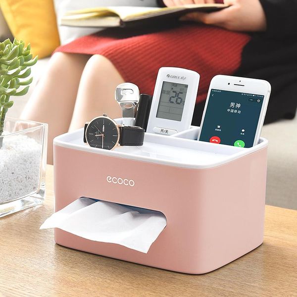 

plastic modern tissue boxes organizer multifunction nordic simple classic boite a rangement home items de50zjh & napkins