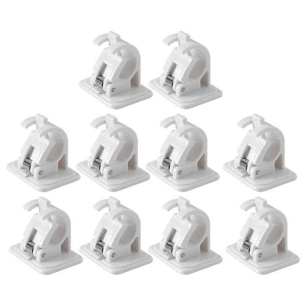 

shower curtains 10pcs home curtain rod clamps multifunctional towel supports rack