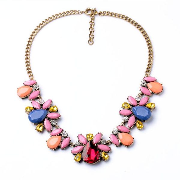 

pendant necklaces bulk price the most extravagant elegant cute resin flower shiny gold color necklace, Silver