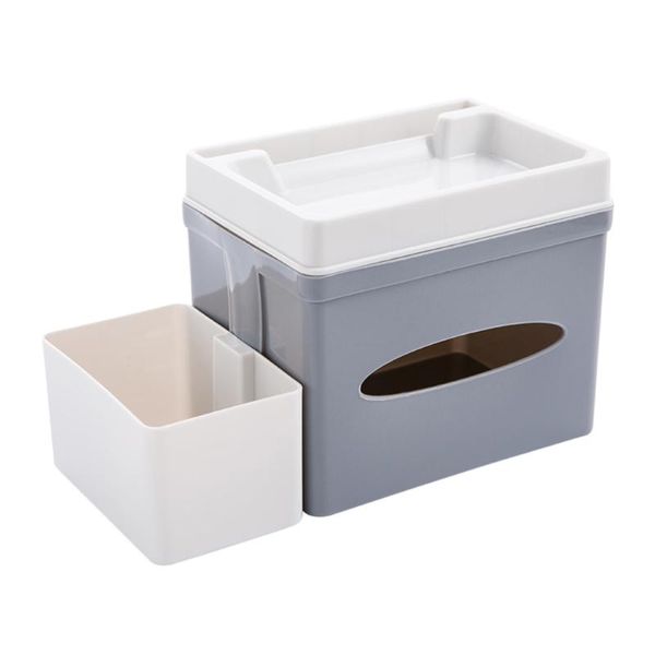 

tissue boxes & napkins large box desknapkin with holder sundries storage case for home office (coffee)