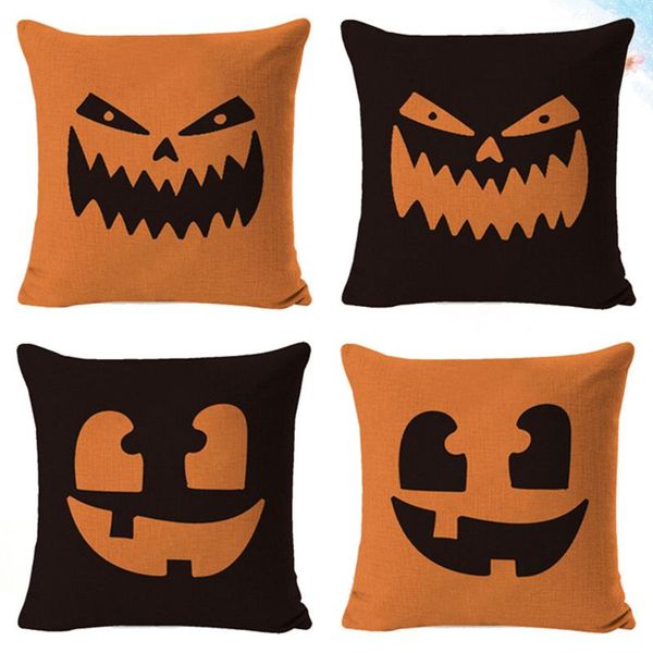 

cushion/decorative pillow 4pcs halloween pumpkin decor cute covers funny throw for party home