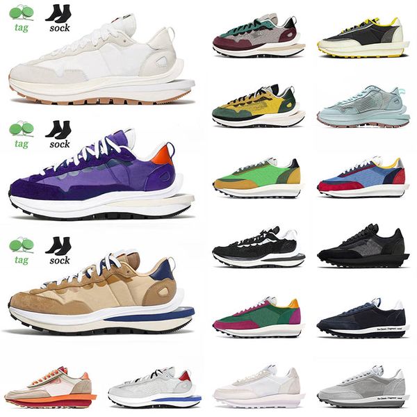 

fashion 2021 blazer sacais ldv waffle running sports shoes sesame blue void sail gum neptune green summit white trainers vaporwaffle, White;red