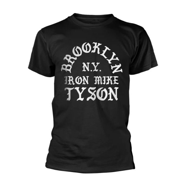 

mike tyson old english text official t-shirt men unisex, White;black