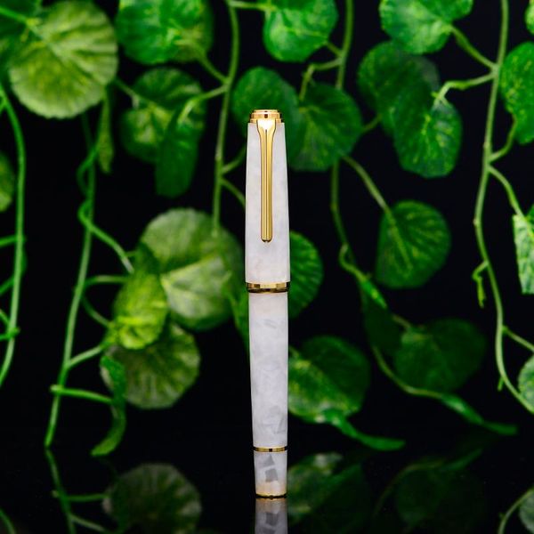

fountain pens hongdian n1 retro acrylic resin pen nebula series ef nib white office with converter writing business gift ink