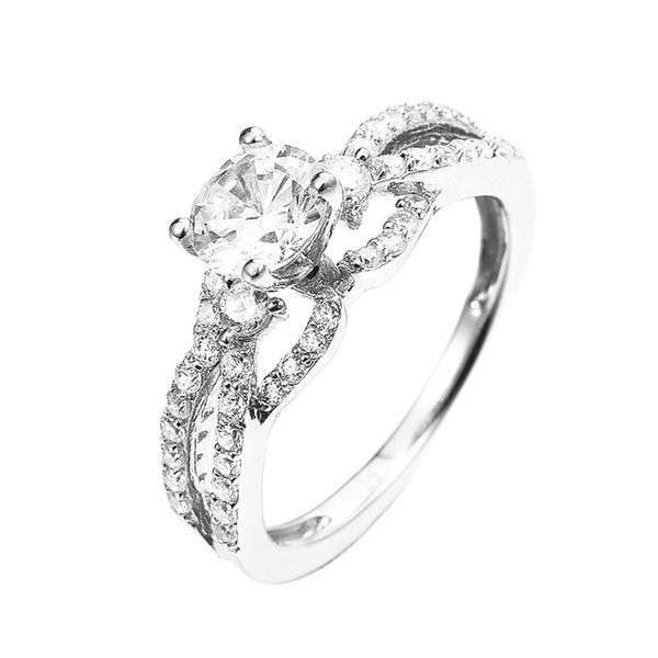 

engagement jewelry 925 sterling silver plated platinum fashion wedding ring guangzhou panyu strength plus, Slivery;golden