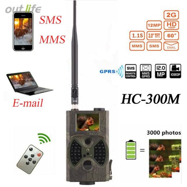 

hunting cameras outlife hc300m trail camera email mms gsm trap 12mp 1080p infrared night vision gprs wild wildlife