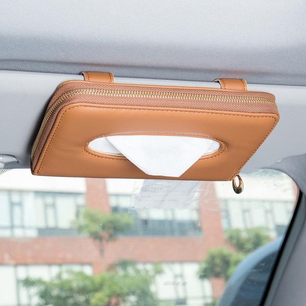 

tissue boxes & napkins car sun visor box paper towel hanging bag leather creative chair