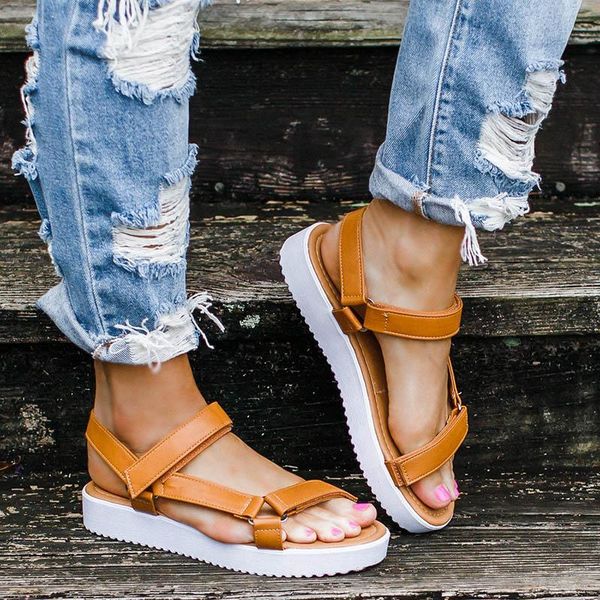 

women flat sandals casual shoes summer leopard flip 2021 fashion female, Black