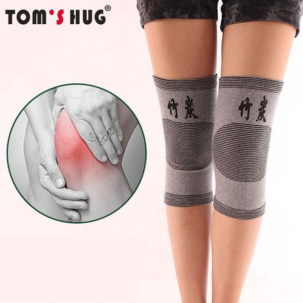 

tom's hug thin kneepads elbow braces knee pad support protector volleyball leg arthritis pain relief and recovery sleeve & pads, Black;gray