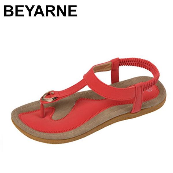 

beyarnesummer shoes women bohemia ethnic flip flops soft flat sandals woman casual comfortable plus size wedge 35-42, Black