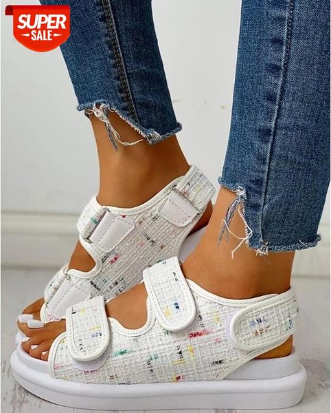 

new2020 women's summer sandals roman open toe shoes rhinestones flat bohemian comfortable fish mouth beach #4g1a, Black
