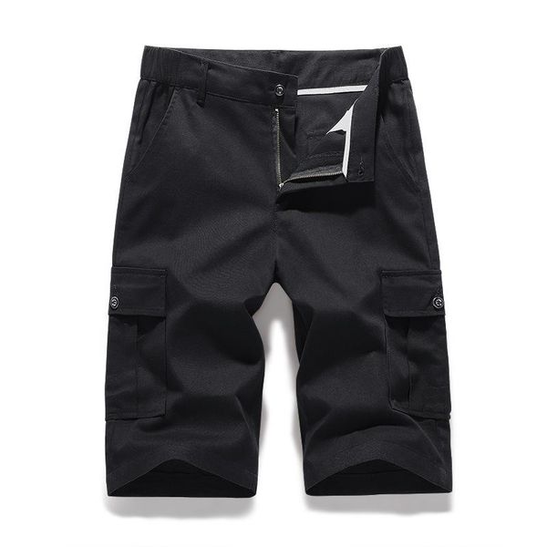 

men's shorts cargo cotton fashionable fifth pants summer casual loose trendy straight korean style cropped, White;black