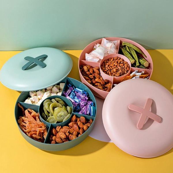 

storage bottles & jars exquisite dried fruit tray creative nut box button shape plate useful organizer for household
