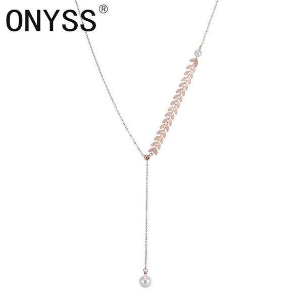

pendant necklaces est 2021 rose gold fashion women pearl jewelry, Silver