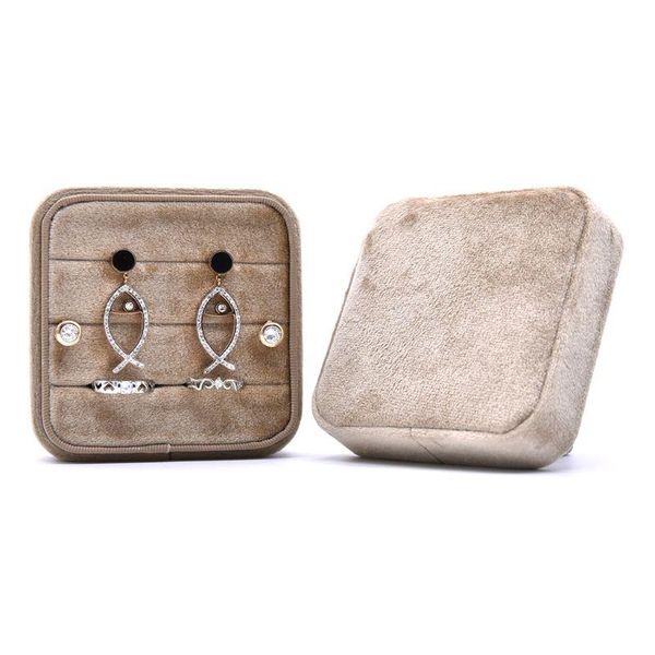 

jewelry pouches, bags velvet ring box square valentine's day with detachable lid, Pink;blue