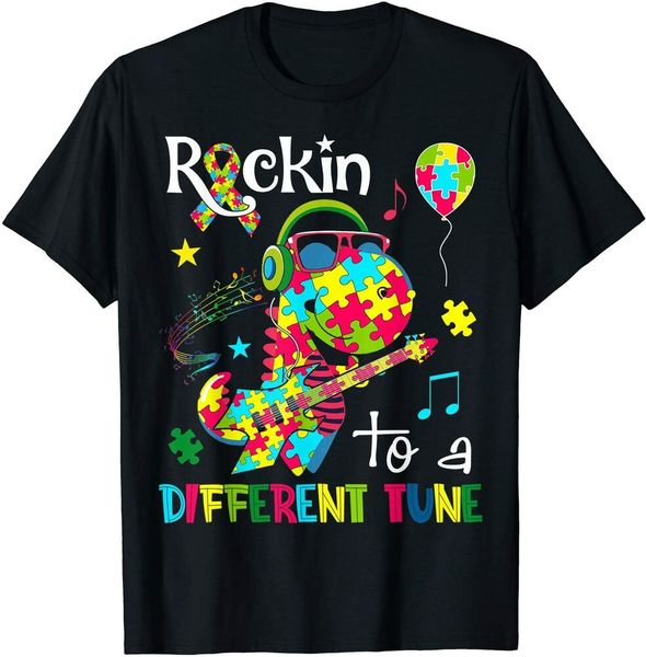 

different tune autism awareness for boys mens t-shirt, White;black