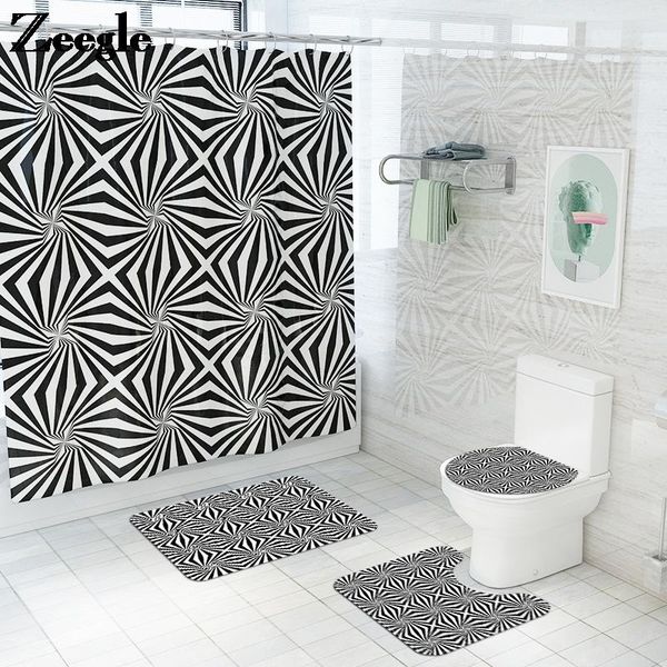 

print shower curtain and bath mat set home decor bathroom carpet rug memory foam toilet absorbent seat cover mats