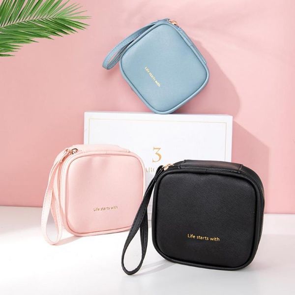 

storage bags key earphone data cable bag tampon organizer widely use cotton pad pouch eco-friendly for home