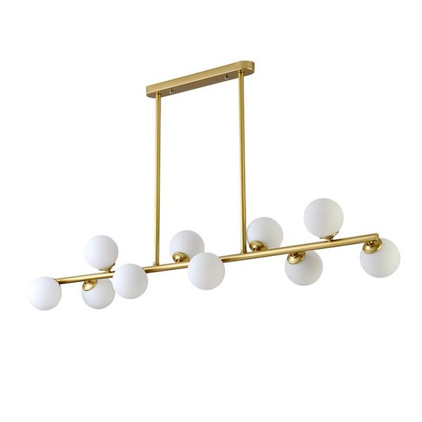 

chandeliers modern dining room ceiling chandelier suspension horizontal glass balls kitchen hanging lamp office front desk light
