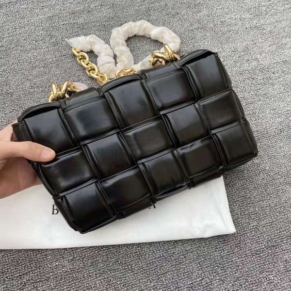 

tofu thick chain pillow bags shoulder handbag fashion leather messenger bag small accessories cosmetic wallet mobile phone shopping
