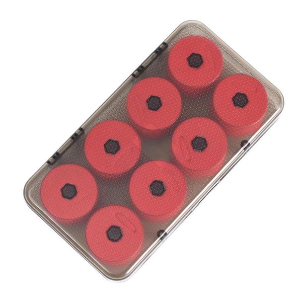 

portable foam sea fishing line spool carp tackle and plastic box case red accessories