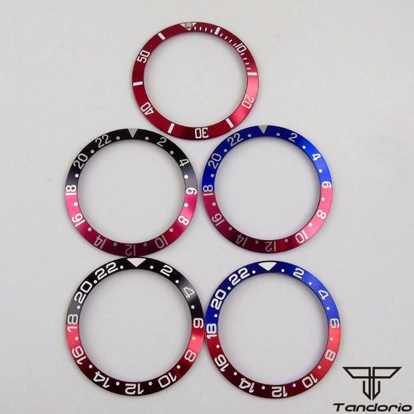 

repair tools & kits black blue red aluminum bezel insert watch parts replacement (38mm*30.6mm)