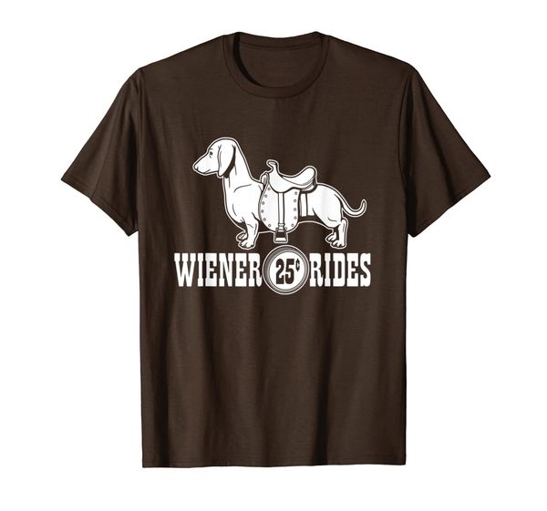 

weiner rides | funny dachshund t- shirt, White;black