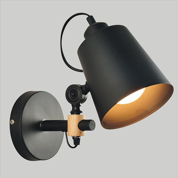 

wall lamp modern industrial led light vintage retro iron sconce for bedroom balcony bar cafe home aisle loft e27