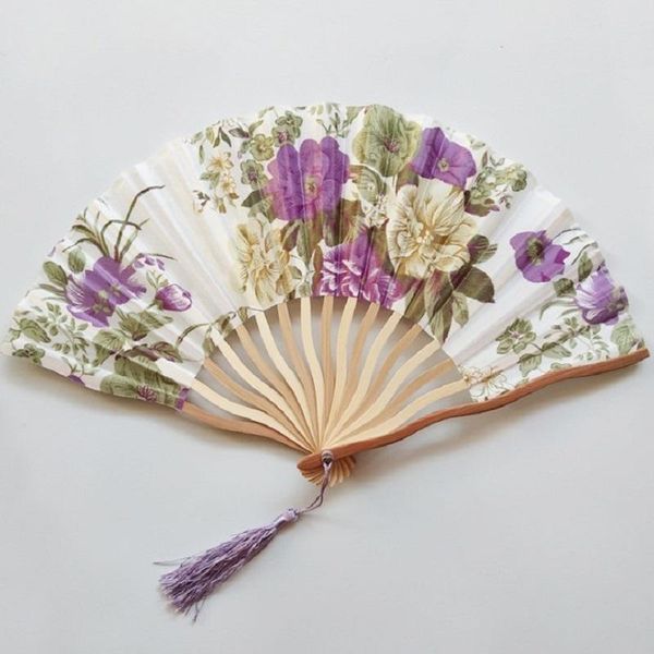 

pc handheld fan retro chinese foldable fans for wedding home decoration girl women po prop tool dance party art craft other decor