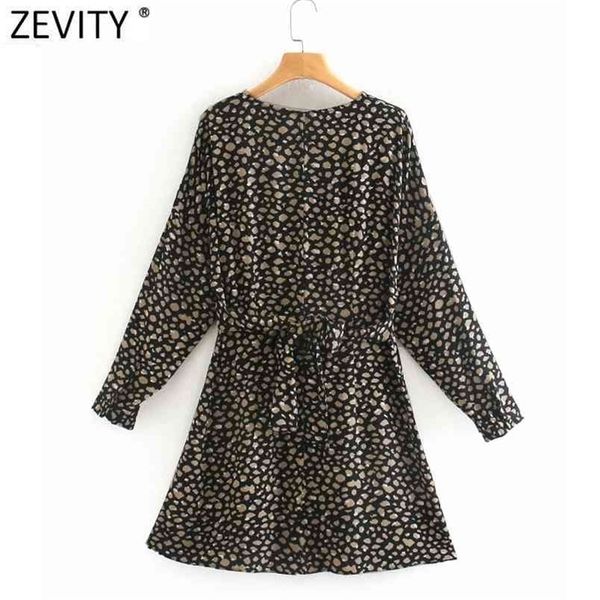 

women vintage o neck leopard print sashes mini dress female batwing sleeve casual slim chic a line vestidods4722 210420, Black;gray